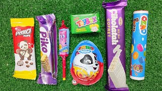 Satisfying video Asmr Lollipops candy and chocolate gummy candy and Unboxing video [upl. by Yrekcaz253]