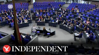 Moment German parliament votes to liberalise recreational marijuana [upl. by Nilyram]