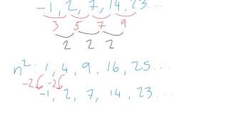 Nth term quadratic sequences [upl. by Thain]