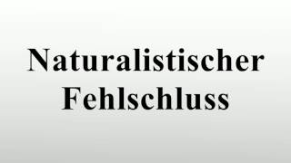 Naturalistischer Fehlschluss [upl. by Aysa]