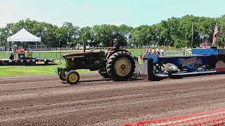 John Deere 4010 quotHeres Johnnyquot pulling 6700 KOH at Lesterville SD 2024 [upl. by Alys]