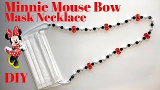 Minnie Mouse Bow Mask Necklace [upl. by Annatsirhc]