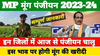 म प्र में मूंग का पंजीयन आज से चालू मूंग खरीदी 2023mung panjiyan 2023 moong kharidi mp [upl. by Bonny]