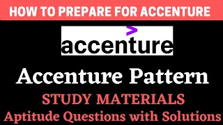 Accenture Preparation  Study Materials  Aptitude Questions with Solutions  BiNaRiEs [upl. by Yeniffit89]