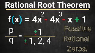 Rational Root Theorem  Find The Possible Rational Roots Of A Polynomial [upl. by Bogie434]