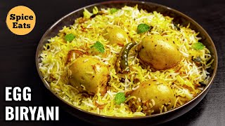 EASY EGG DUM BIRYANI RECIPE  QUICK EGG BIRYANI RECIPE  ANDA BIRYANI [upl. by Epperson]