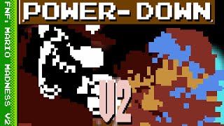 POWERDOWN V2 SMB STYLE  FNF vs Mario Madness V2 [upl. by Eirb]