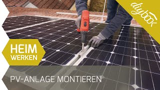 PV Anlage montieren  Aufdachmontage selber machen [upl. by Hymie]