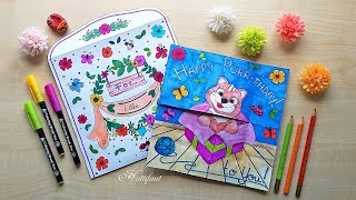 Hattifant  HAPPY PURRTHDAY amp PERRFECT GIFT Endless Cards TUTORIAL [upl. by Abbottson651]