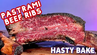 Pastrami Beef Ribs  Hasty Bake Grills LIVE [upl. by Ibbor]