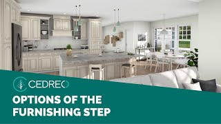 Cedreo Tutorial Know the Different Options of the Furnishings Step [upl. by Irret]