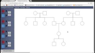 How to draw genograms using Pedigree EasyDraw  CS50s project [upl. by Hizar]