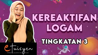 eTuisyen TINGKATAN 3 SAINS  Bab 4 Kereaktifan Logam [upl. by Oppen]