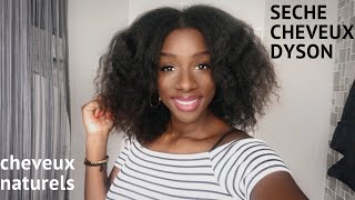 BRUSHING AVEC LE SECHE CHEVEUX DYSON SUPERSONIC  CHEVEUX NATURELS  AFRO HAIR [upl. by Worthy]