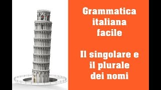 Grammatica italiana  Il singolare e il plurale dei nomi [upl. by Andeee567]