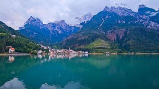 Walking At Lago Di Alleghe Italy [upl. by Anahsit]