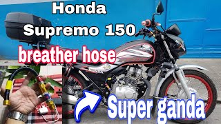 HONDA SUPREMO 150 NICE TO CONVERT BREATHER HOSE SUPER GANDA✌️😘 [upl. by Bone]