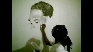 Maxwell and Marvin Gaye Time Lapse Charcoal Drawing [upl. by Ellevart]