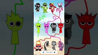 NIGHTMARE CRITTERS Connects with Incredibox Sprunki and INSIDE OUT 2 shorts nightmarecritters [upl. by Anaejer]