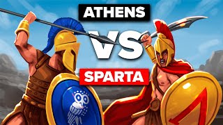 ATHENS vs SPARTA  The Peloponnesian War Explained [upl. by Bordie]