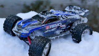 Traxxas 116 ERevo VXL Snow  4K [upl. by Susannah702]