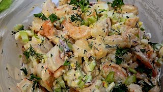 Easy SHRIMP SALAD Recipe [upl. by Eilyah]