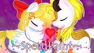 Happy Valentines Day  MLP Speedpaint [upl. by Llehcar980]