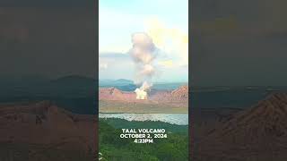 Phreatic Eruption Of Taal 💥🇵🇭 Volcano taal taalvolcano taalvolcanoupdatetoday [upl. by Okramed]