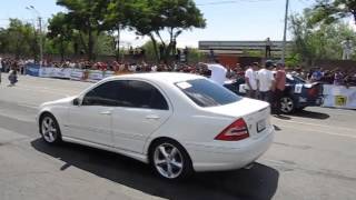 Mercedes Benz C63 AMG vs Opel Vectra B [upl. by Garretson683]