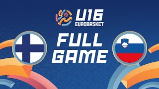 Group Phase  Finland v Slovenia  Full Basketball Game  FIBA U16 Womens EuroBasket 2024 [upl. by Hahnert975]