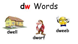 Consonant Blend Words with the letter w dw sw amp tw [upl. by Eeralih]