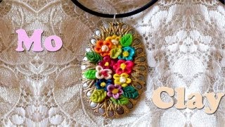 polymer clay flowers Fiori in paste sintetiche Flores en arcillas polimericas [upl. by Cid954]