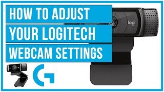 How To Adjust Your Logitech Webcam Settings  Full Tutorial [upl. by Nwahser]