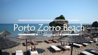 Porto Zorro Beach  Bar Restaurant Hotel  Zakynthos Island Greece [upl. by Nrevel]