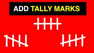 How to Insert Tally Marks in PowerPoint [upl. by Madalyn699]