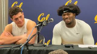 Cal linebackers Cade Uluave and David Reese talk after UCLA win 112523 [upl. by Rabaj170]