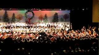 WVHS quotA Christmas Festivalquot at Prism 2012 All band choirs and orchestra [upl. by Iniretake]