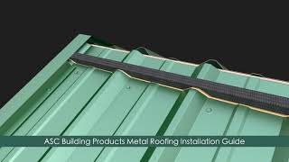 How to install Metal Roofing 3ft panelsASC Building Products [upl. by Aurelea]