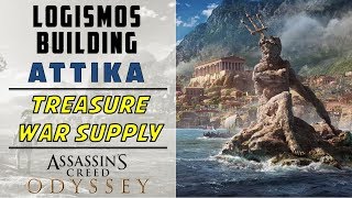 Logismos Building Attika  Loot Treasure amp War Supply Location  ASSASSINS CREED ODYSSEY [upl. by Gilpin]