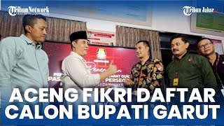 Aceng Fikri Daftar Calon Bupati Garut Jalur Perseorangan Bawa Satu Truk Berkas Syarat Dukungan [upl. by Leola536]