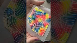 Polymer Clay Slab for Earrings  Alcohol ink  stencil  earring making  polyclay [upl. by Ferdy20]