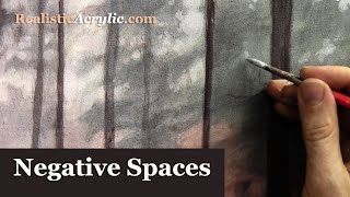 Use Negative Spaces to Build Realism in Your Acrylic Painting [upl. by Weitzman]