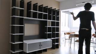 Mueble Biblioteca TV [upl. by Etac]