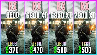 RX 6800 vs RX 6800 XT vs RX 6950 XT vs RX 7800 XT  Test in 15 Games [upl. by Camel]