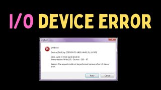 How to Fix External Hard Drive IO Device Error On Windows 11 [upl. by Crane]