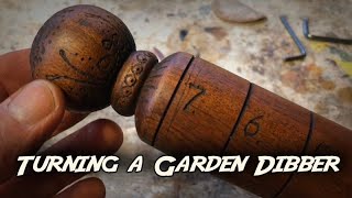 Off the Grid Makes  56 How to Turn a Garden Dibber [upl. by Chemaram]