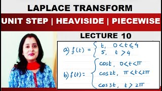 Laplace Transform 10 – Unit Step Functions  Heaviside Functions  Piecewise Functions with Examples [upl. by Nemajneb787]