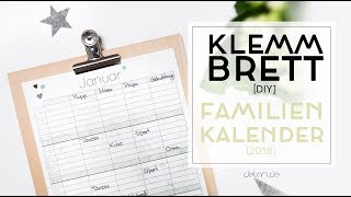 5 Klemmbrett DIY Ideen für Familienkalender  selber bauen  delari [upl. by Rendrag]