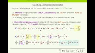 EBWL GutenbergMinimalkostenkombination Teil 2 [upl. by Anahpos]