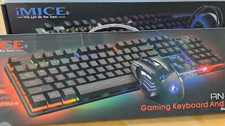 RGB Gaming Keyboard Mouse Headphone Combo  4in1 imice GK 480  2in1 imice AN 300  Computer Wala [upl. by Annaerda141]